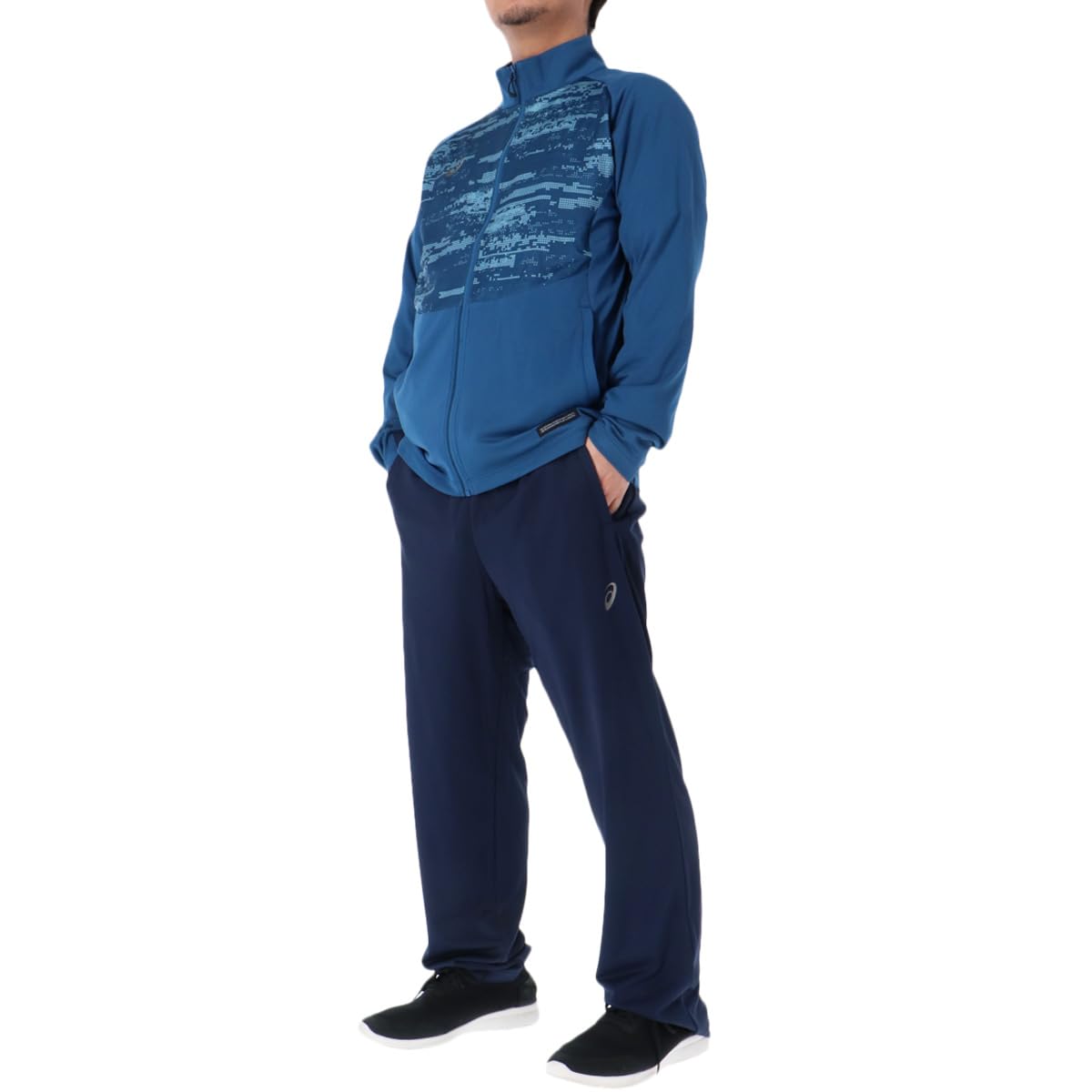 Amazon | [アシックス] ジャージ メンズ 上下セット 2033C027 ブルー